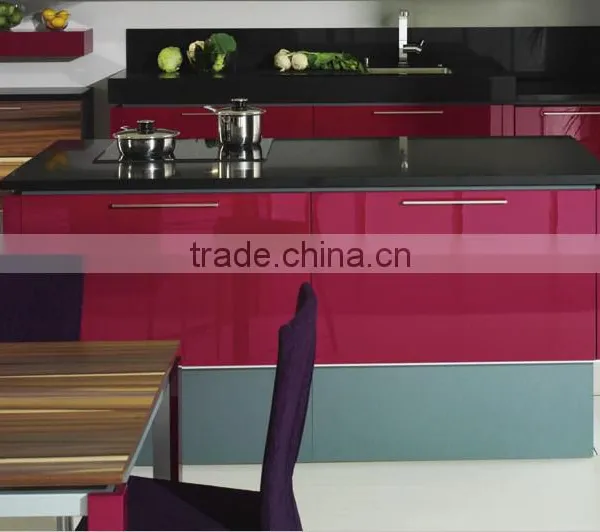 High Gloss Red Kitchen Cabinet for Small Mini Kitchens photo-2