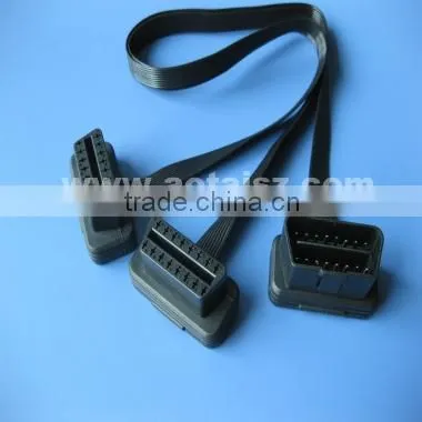 Untrathin Obd Flat Male to 2 Female Cable Obd2 Splitter Wiring Harness photo-2