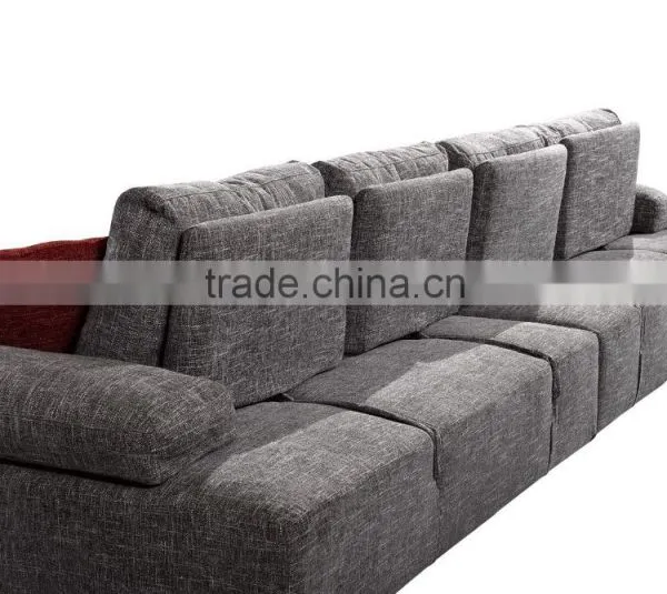 High Quality Living Room L Shape Fabric Sofa Sets With All Kinds of Color to Choose photo-3