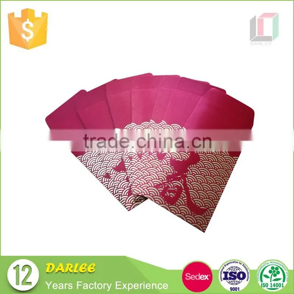 2016 Chinese High Quality Offset Printing Custom Recyclable Fabric New Year Red Packet photo-2