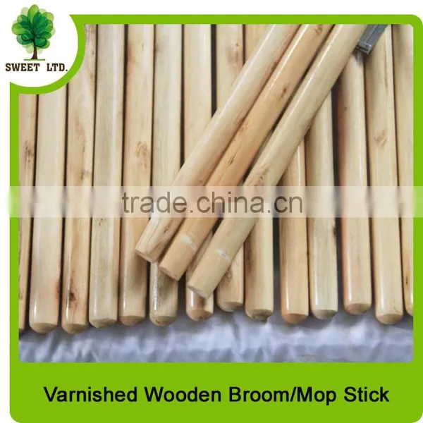 Well Straight Varnished Eco-friendly Wooden Broom Handle With High Quality photo-3