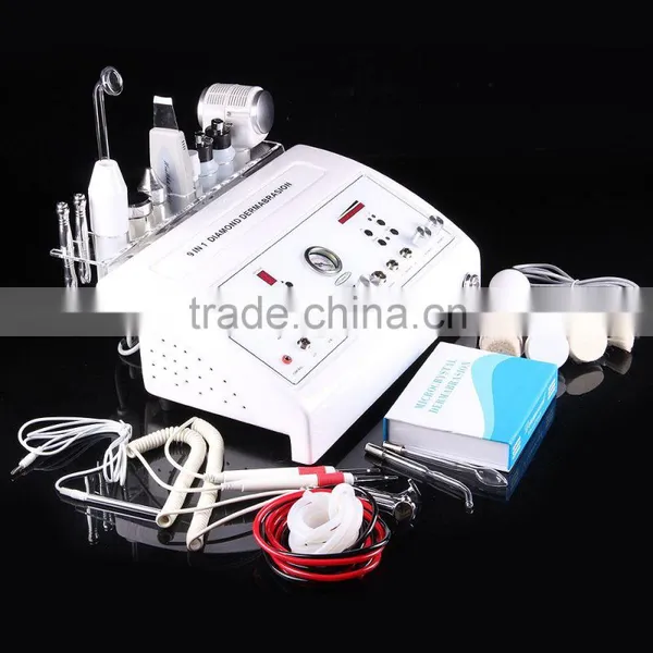 ALLRUICH 8in1 Dermabrasion Ultrasonic High Frequency Galvanic Skin Brush Scrubber Spray Equipment photo-5