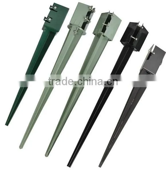 4" x 4" x 750 mm Spike Drive Down Fence Post Bolt Grip Support Like Metpost Holder photo-5