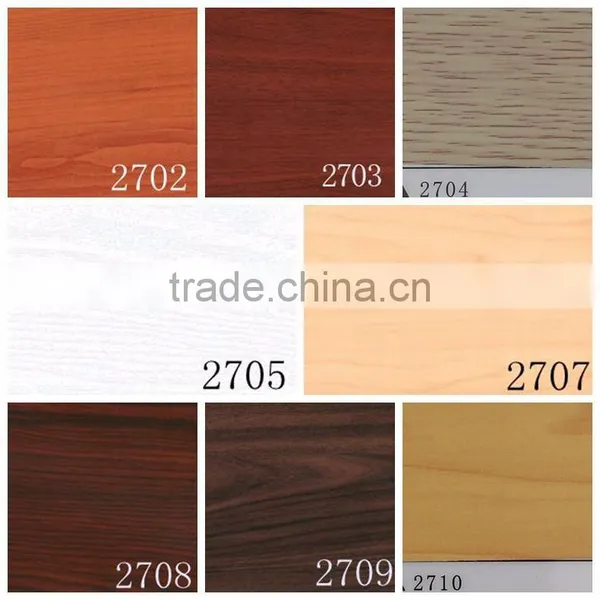 High Gloss PVC Wood Grain Film Decorative Sheet for Indoor Decoration photo-2
