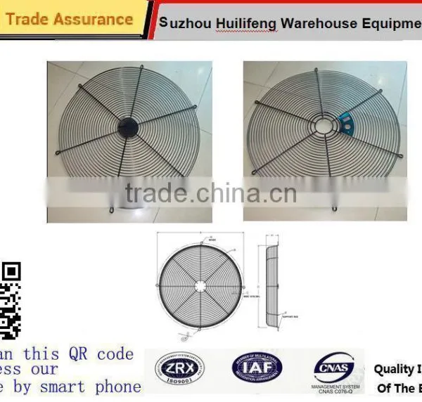 Spiral Wire Fan Guard and Standard FLAT FAN GUARDS and TAPER SIDED FAN GUARDS