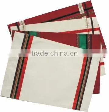 Living Fashions Washable Woven Fabric Placemats photo-2