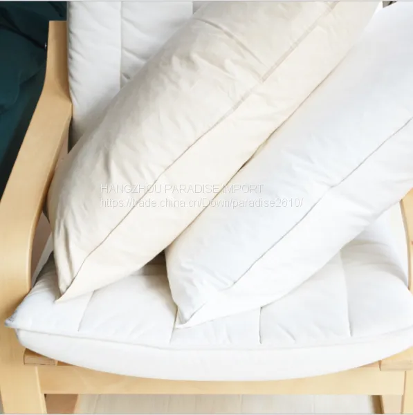 2017 Hot Sale Cotton Pillow Filled With White Goose Down photo-3