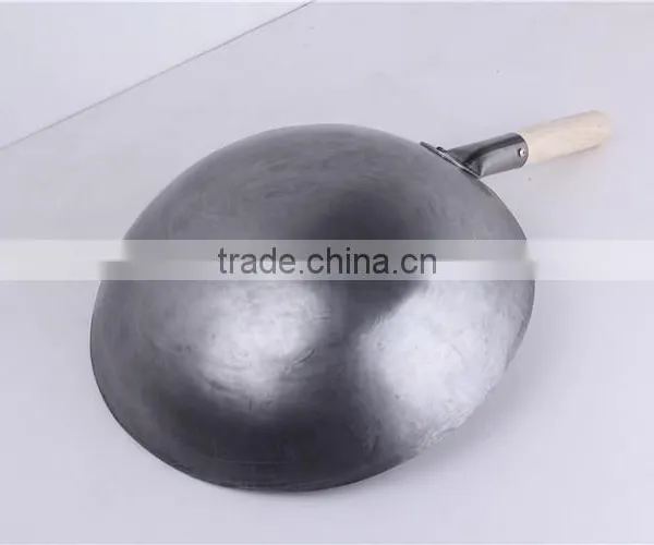 Cookware Supplier Hand Hammered Carbon Steel Non Stick Wok photo-4