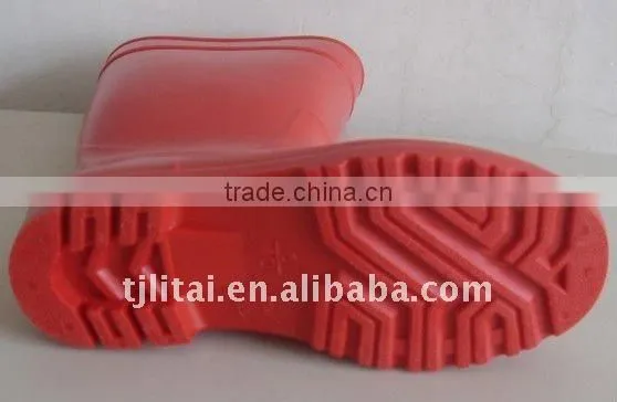 2015 NEW Transparent Waterproof PVC Rain Boots ,red Rain Boot photo-5