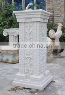 Good Quality Round Marble Column Marbe House Pillars Designs photo-5