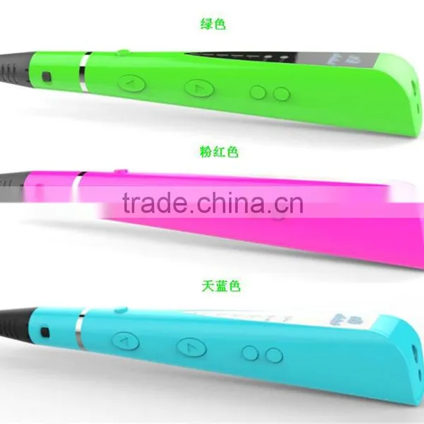 2016 New 3D Printer Pen With Led Screen With 3color Free Filament Wholesale Factory Shopping Online Kids 3D Pen photo-2