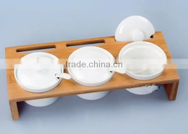 Spice Rack Set With Ceramic Jar, Sauces Rack Set, Set of Spices photo-2