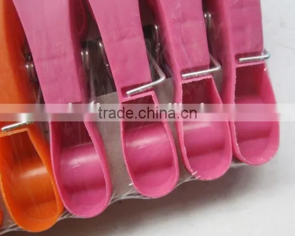 24 pc Plastic Anti Slip Cloth Clips Three Colours/clothespin photo-3