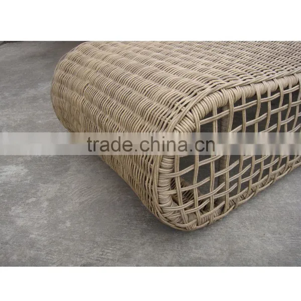 Outdoor Elegant Rattan Sofa Lounger Bed photo-3
