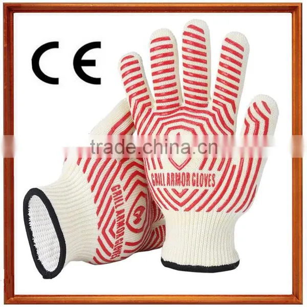 Anti-cut Heat Resistant Gloves Anti-cut Working Safety Gloves for Barbeque photo-4