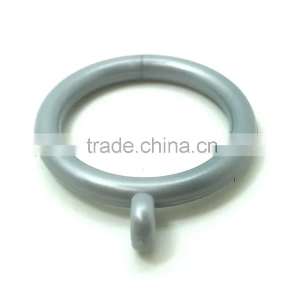 ID34mm/OD46mm & ID26mm/OD33mm, Plastic Curtain Rod Pole Ring Brushed Nickel photo-2