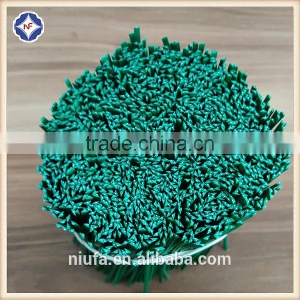 10cm Green Plastic Coated Single Wire Twist Tie For Garden photo-2