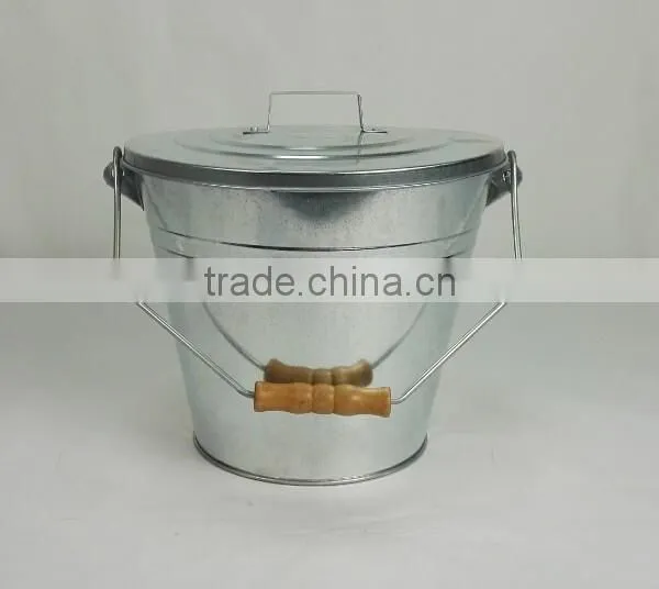Kitchen Middle Matte Black Iron Bucket photo-6