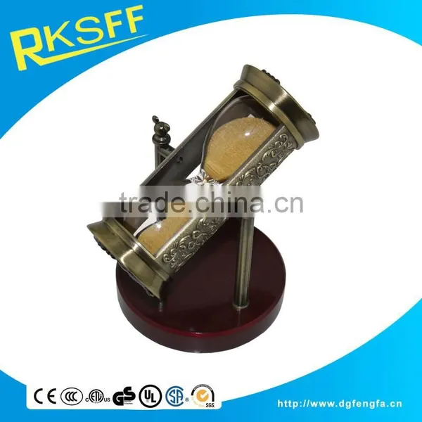 Metal Cylindrical Shaped Hourglass /Sandglass/Hourglass/3 Minites Sand Timer photo-2