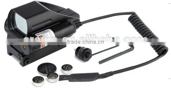 Erains TAC Optics Tactical Reflex Sight With 4 Variable Red Dot Reticles Scope With Red Laser Sight Attached photo-2
