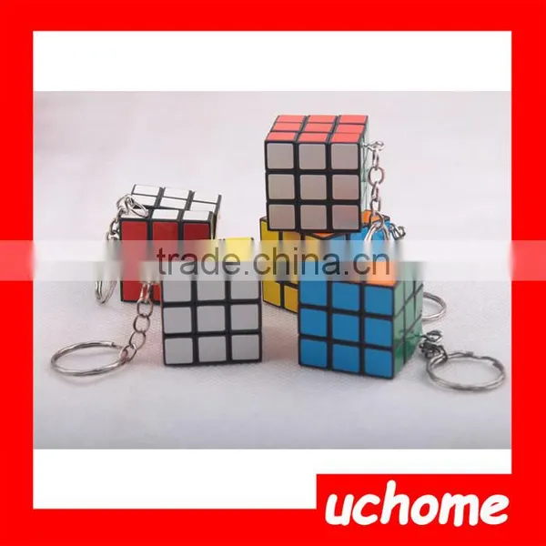 UCHOME Wholesale PVC And Metal Small Puzzle Magic Cube Keychain photo-5