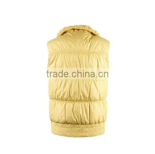 Good Quality Fitted Coats Vest For Young Ladies&khaki Yellow Vest Winter 2016 photo-2