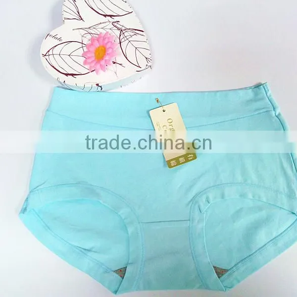 Young Girl Panty Cotton Fabric Cheap Women Underwear photo-3