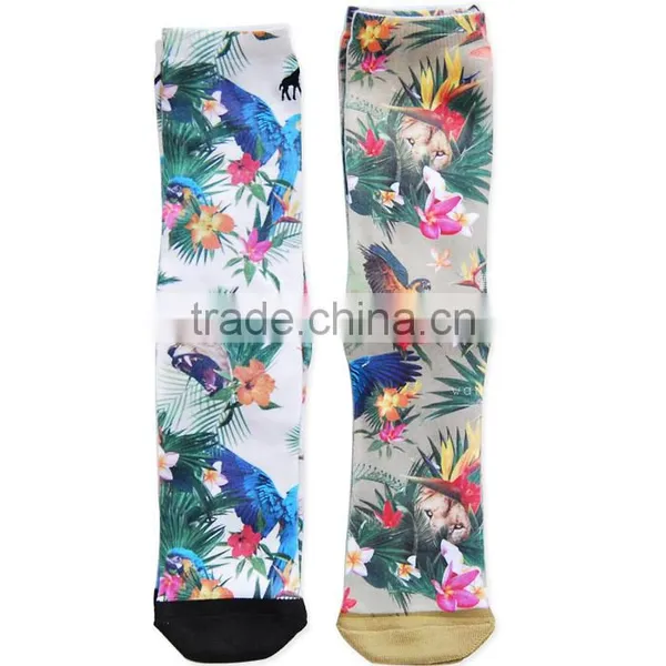 Full Printed Men Dye Sublimation Printing Sock