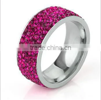 Korean Style Fashion Zircon Titanium Steel Rings Women Titanium Finger Rings for Love Gifts photo-4