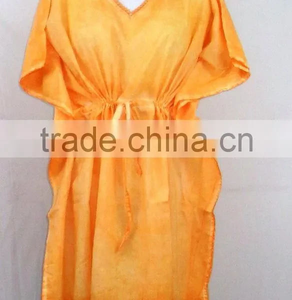 LADIES BEACHWEAR SANDWASH KAFTANS BEACH WEAR BREATHABLE ALL COLORS photo-2