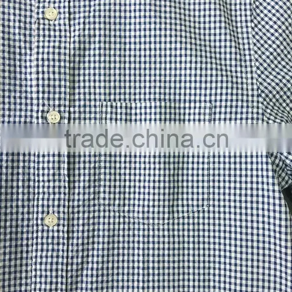 2017 Check Shirts for Men 100% Cotton European Urban Party Wear Slim Fit Long Sleeve Manufacturer photo-3