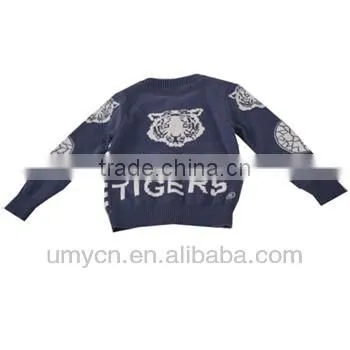 2014 New Design Boy's Stripes Jacquard Cardigan Sweater photo-2