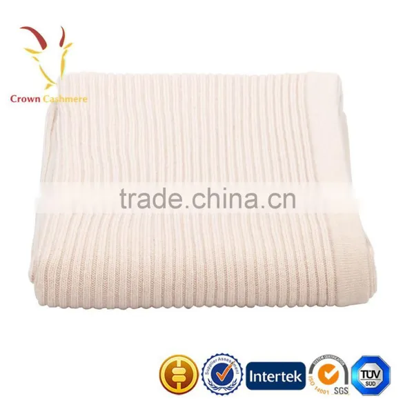 Plain China Knitted Newborn Baby Throw Blanket photo-3