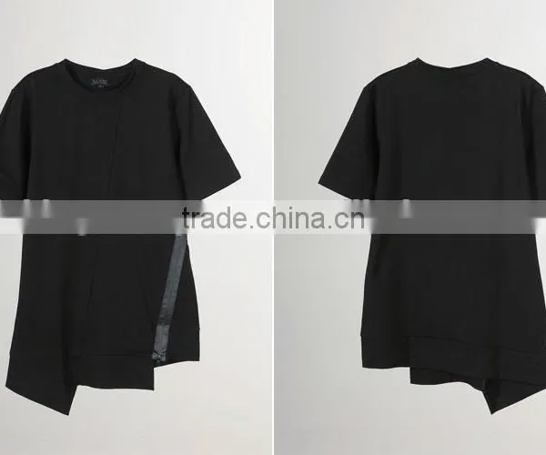 Uneven Hem Design t Shirts Fashion Designer t Shirts photo-2