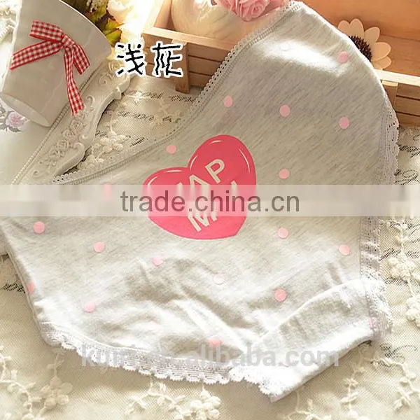 Teen Girls Cotton Colorful Underwear Women Lace Panties High Quality Cotton Underpants E16 photo-5