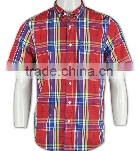 2015 Hot Sell Wholesale High Quality Plaid Mens Flannel Shirt photo-2
