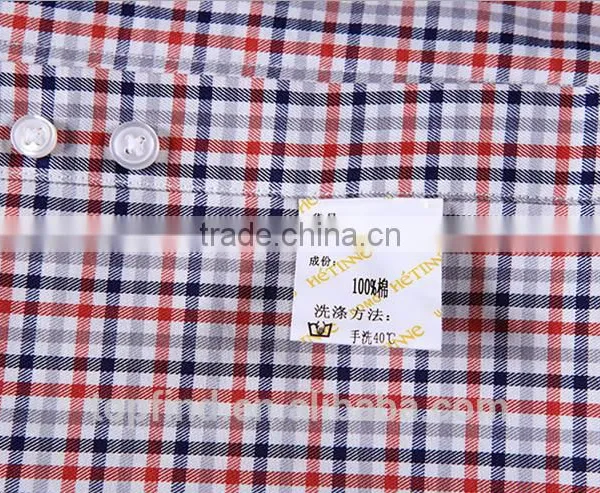 China Direct Factory Customise 100% Cotton Check Pattern Latest Formal Shirt Designs for Men photo-3