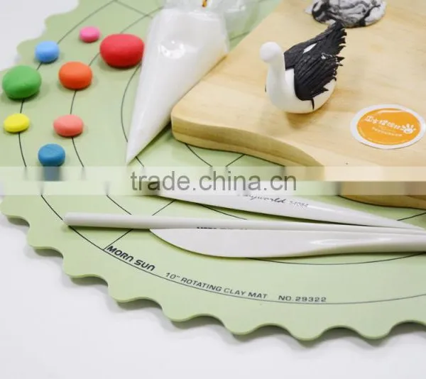 Authenticated Anti-Slip ECO Friendly PP Rotary Cake Craft Rotating Cutting Mat With Food-Grade Ink photo-2