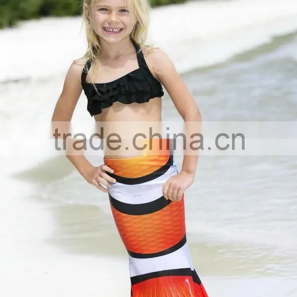 Kids Girls Summer Mermaid Swimwear Bikini Set Swimsuit Swimming Fancy Costume Girls Mermaid Tail Dress photo-3