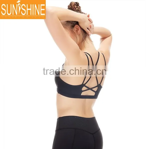 High Quality Yoga Wear Tops Fitness Gym Tops Nylon Breathable Yoga Bra for Women photo-2