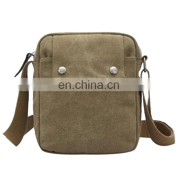 Vintage Canvas School Military Shoulder Bag Messenger Bag Men photo-5
