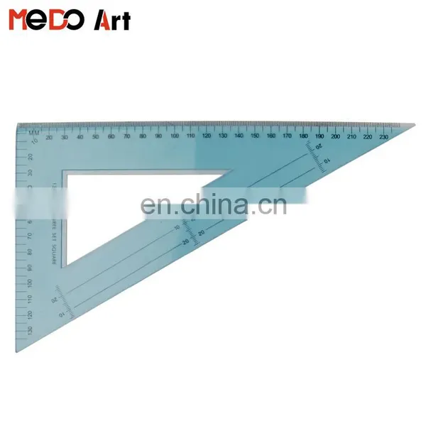 High Quality Plastic Ruler and Protractor and Set Square Set photo-4