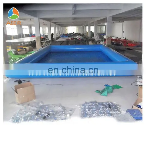 Pop Blue and Orange Pvc Material Inflatable Square Swimming Pool photo-3
