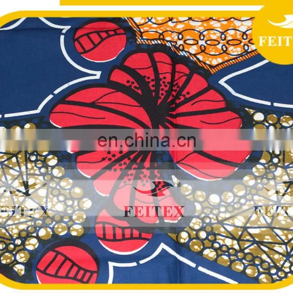 2015 Fashion African Wax Fabric Wholesale Embroidery Print Dress Fabric for Occasion photo-2