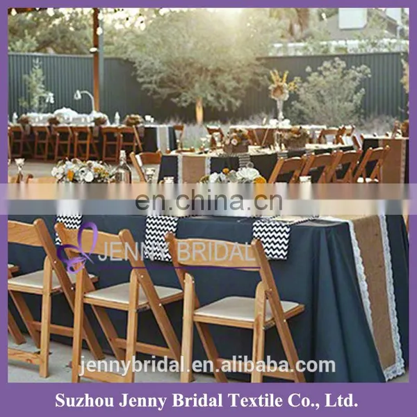 TR024A indian burlap table runners with lace table runners for weddings