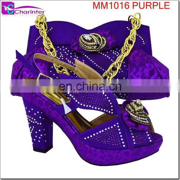 High Heels Women Shoe and Bag Bag and Shoes Set Women Shoes Matching Bag photo-4