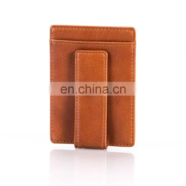 Wholesale Low Price Excellent Handcraft Cheap Leather Money Clip photo-2