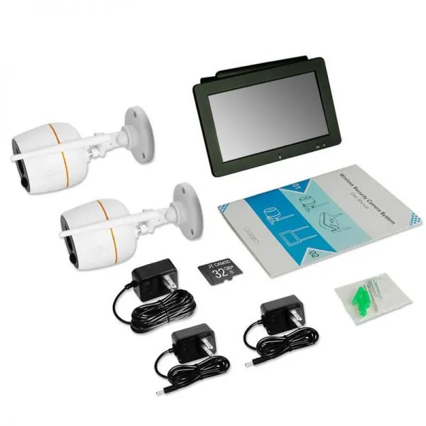2CH 2.0MP CCTV Wireles Home Security WiFi NVR Alarm System Kits With 7 Inch Touch Screen photo-4