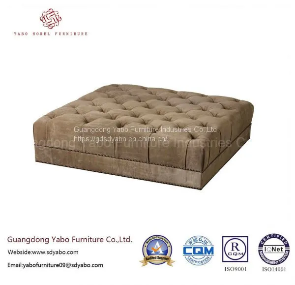 5 Star Hotel Furniture for Square Leisure Sofa Ottoman (6312O-1) photo-2