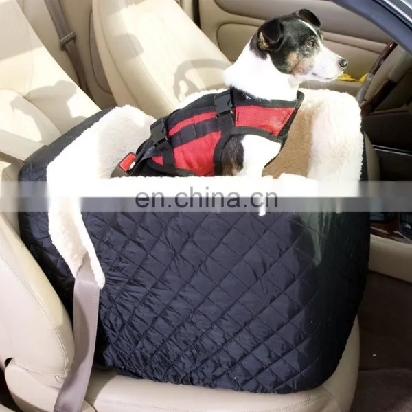 Portable Dog Car Seat Safety Pet Bed Soft Car Seat for Dogs With Harness for Dogs Travel Carrier photo-3